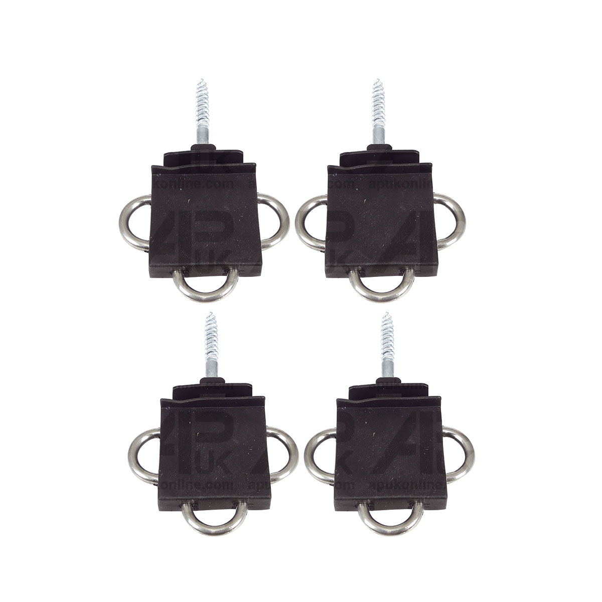 4x Three 3-Way Electric Fence Gate Handle Insulator Connection Connector