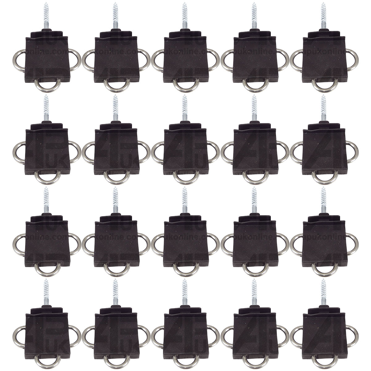 20x Three 3-Way Electric Fence Gate Handle Insulator Connection Connector