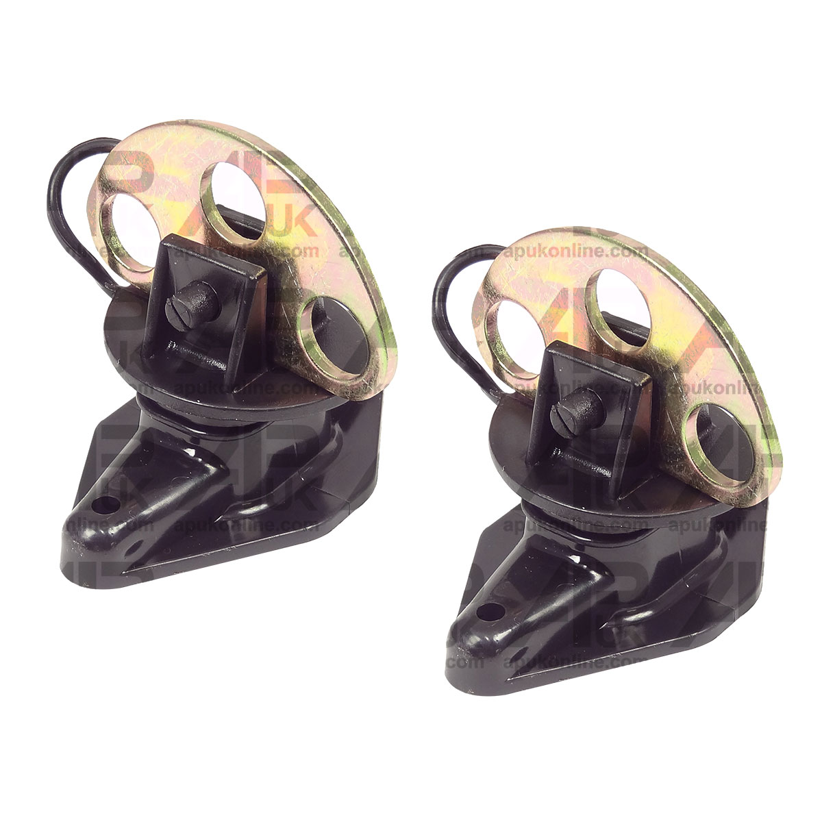 2x Three 3 way Electric Fence Gate Handle Plate &amp; Pinlock Insulator Connector