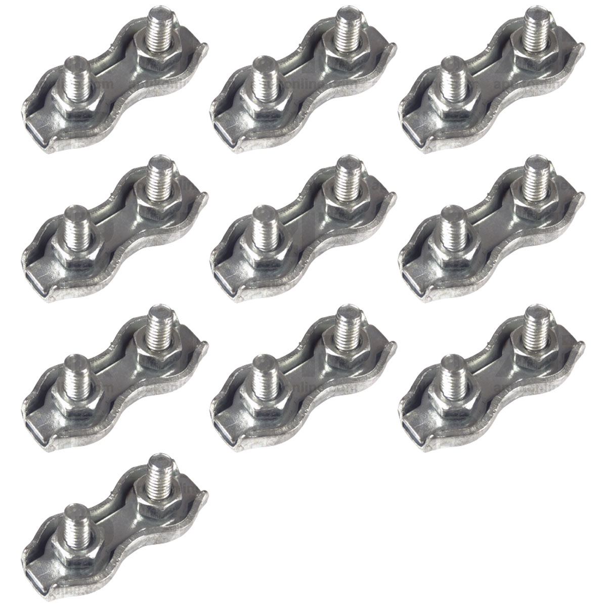 10x Metal Electric Fence Poly Wire Rope Cord Joiner connector Connection 3mm