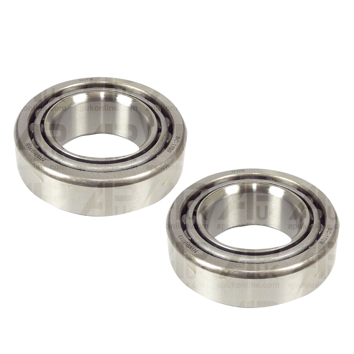 2x Front Axle Inner Wheel Bearings for 2WD Massey Ferguson 50 50B 50D EX Tractor