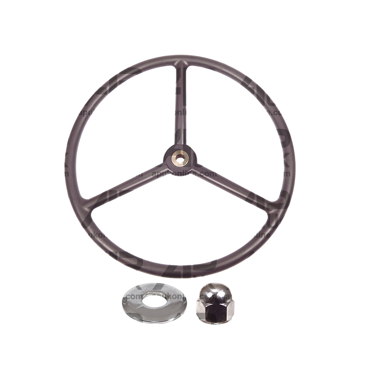 Steering Wheel &amp; Chrome Nut &amp; Washer for Massey Ferguson T20 FF30 TEF20 Tractor