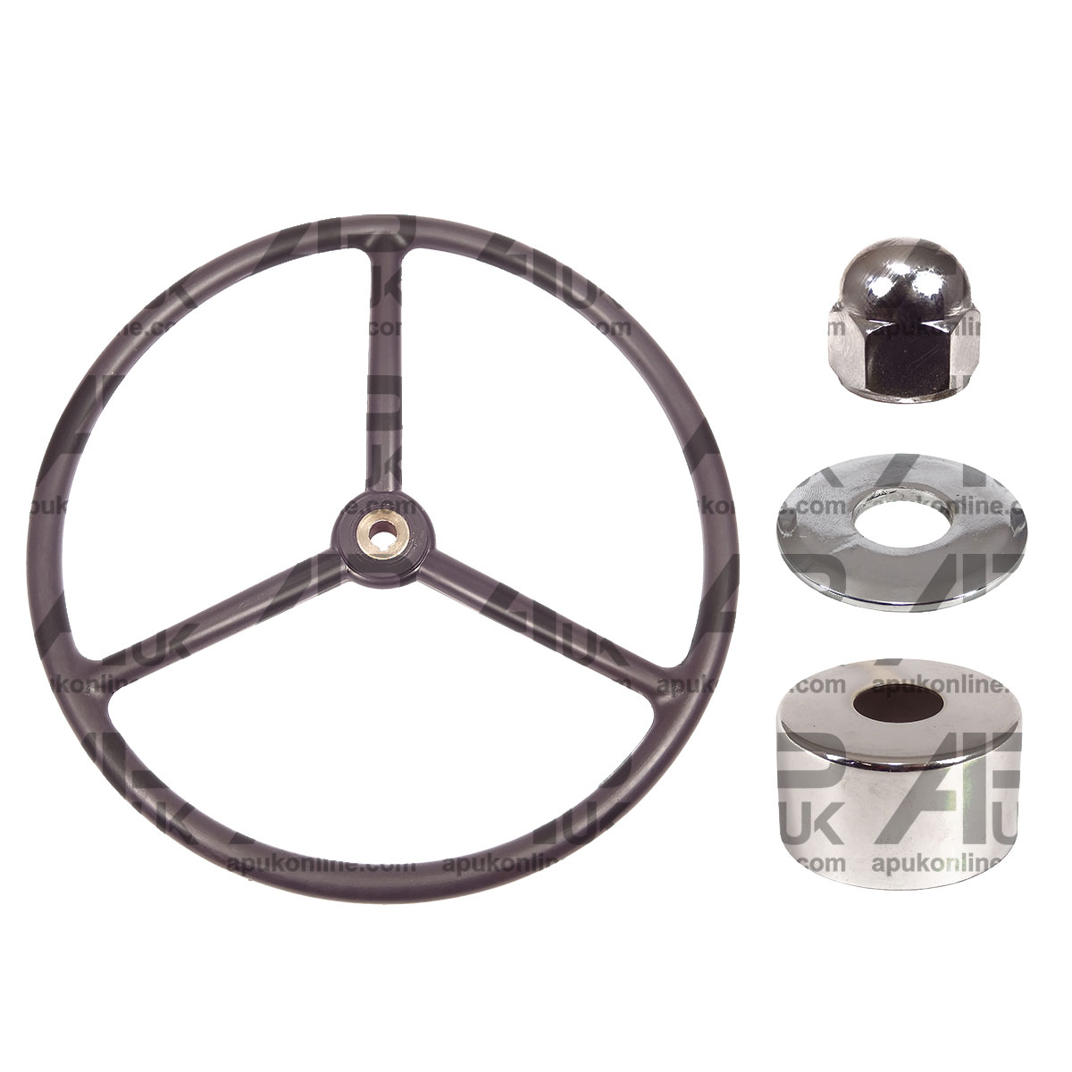 Steering Wheel Chrome Nut Washer Dust Cover Kit for Massey Ferguson 135 Tractor