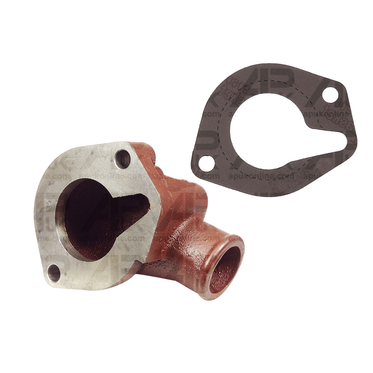 Thermostat Body Housing Elbow &amp; Gasket for Massey Ferguson 165 168 185 Tractor