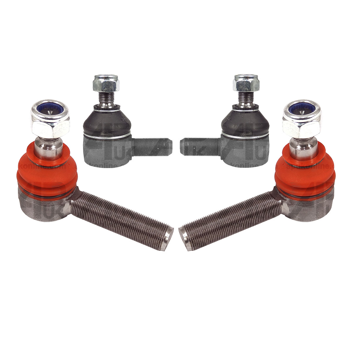 2x David Brown 1190 1194 1210 Tractor Steering &amp; Track Rod End Joint 4WD L&amp;R Kit