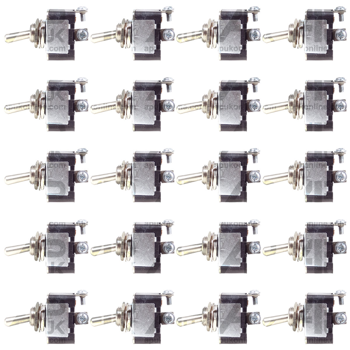 20x 12V Metal Toggle Flick Switch Screw Terminal for JCB Dumper Digger Excavator