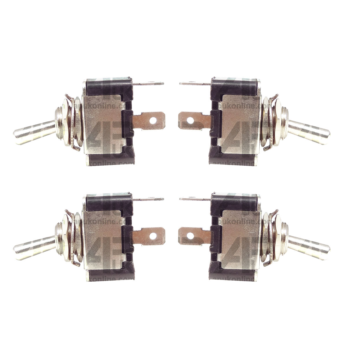 4x 12V Metal Toggle Flick Switch ON/OFF 2 Pos Spade Classic Kit Race Rally Car