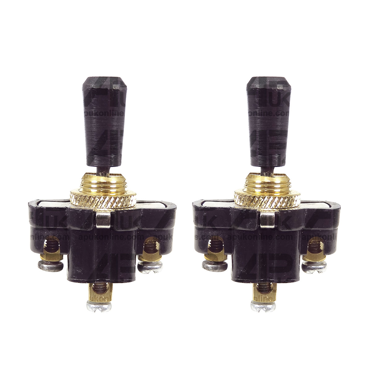 2x 12V Universal Plastic Toggle Flick Switch ON/OFF/ON Boat Truck Trailer Lorry