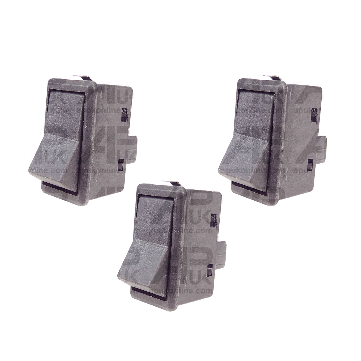 3x Blank Rocker Flick Switch ON/OFF for Case IH Ford John Deere Tractor 2 Spade