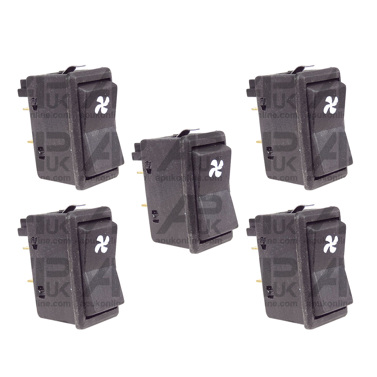 5x Fan Rocker Switch ON/OFF for Case International IH Ford John Deere Tractor