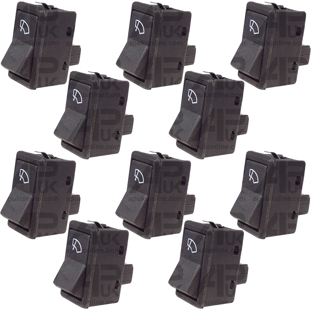 10x Universal Tractor Lorry Truck Windscreen Window Wiper Rocker Switch