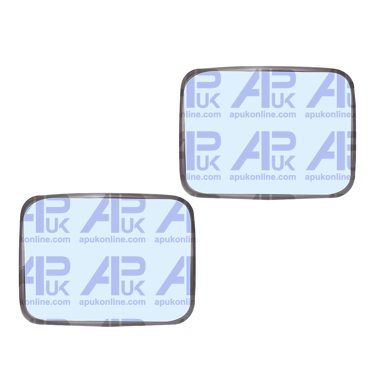 2X Universal Glass Mirror Head 310x230 Tractor Lorry Van Bus Truck Trailer Plant