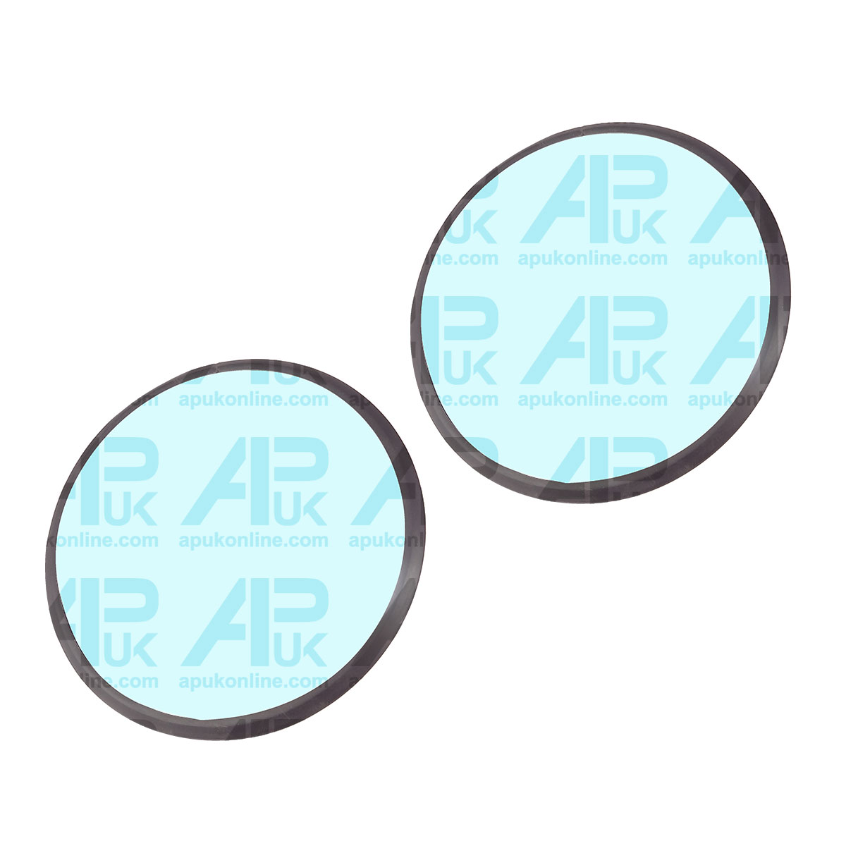 2X Round Convex Mirror Head 213mm for JCB Mini Digger Backhoe Loader Telehandler