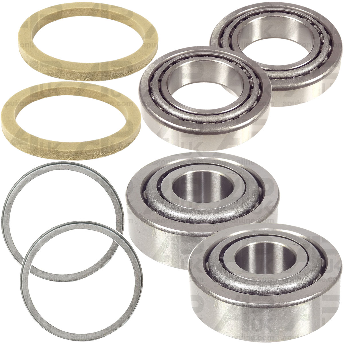 2x Front Wheel Bearing Kit for Case International IH 743XL 845XL 856XL Tractor