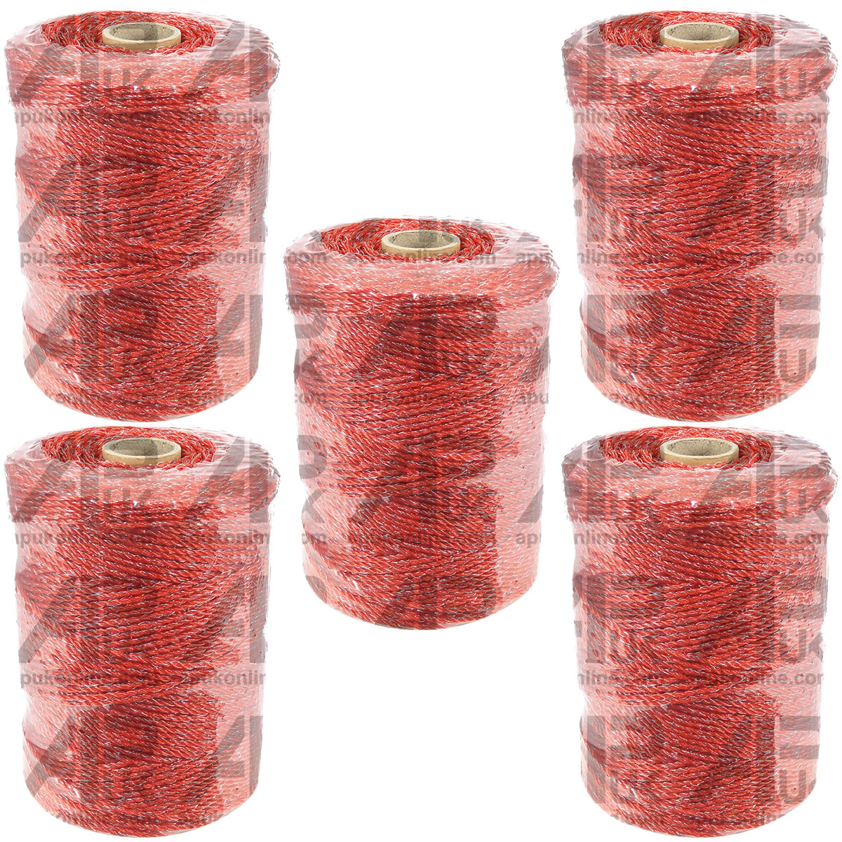 5x 250mx 2.5mm Electric Fence Poly Wire Polywire Cattle Horse Fencing Energizer