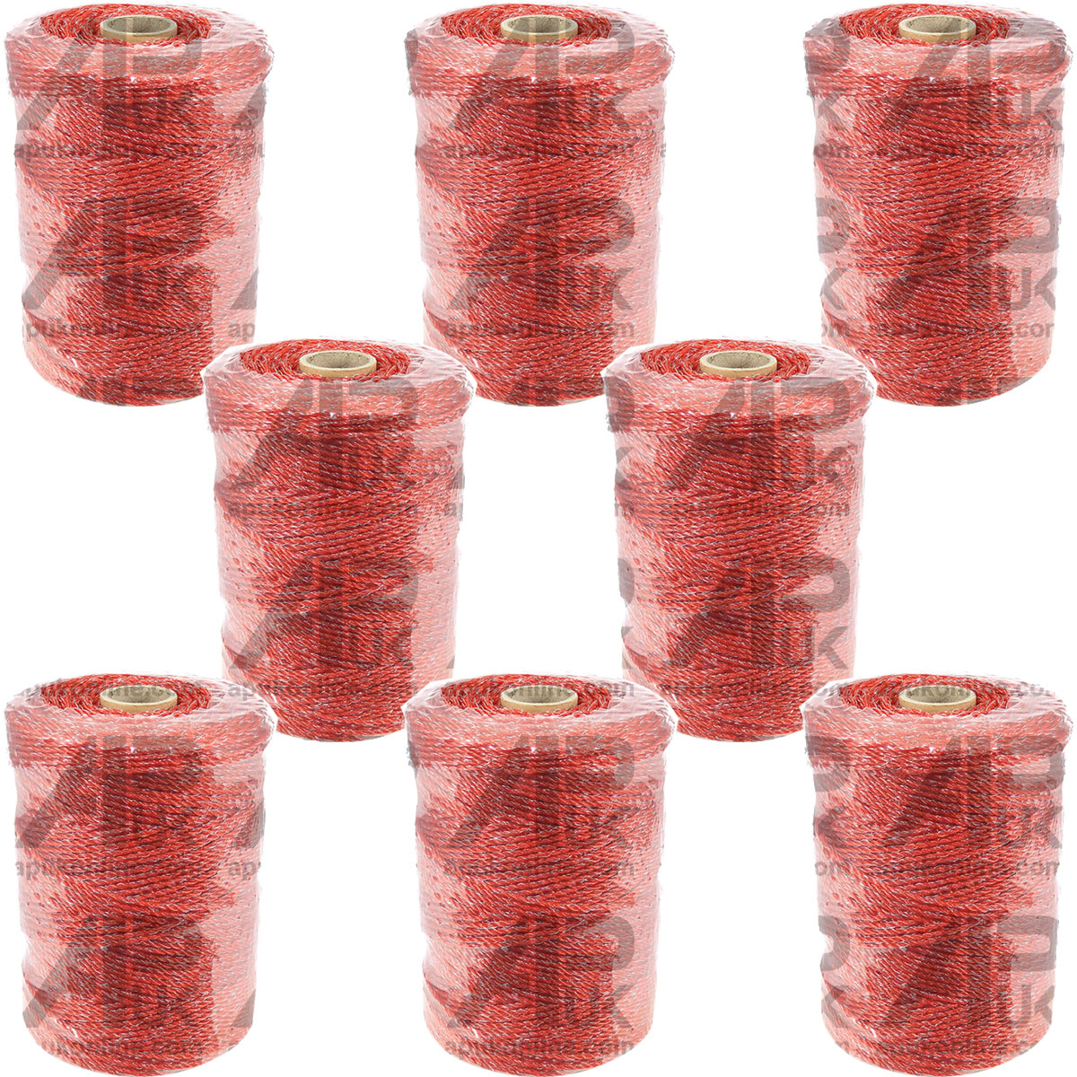 8 250mx 2.5mm Electric Fence Poly Wire Polywire RED Sheep Goat Fencing Energizer