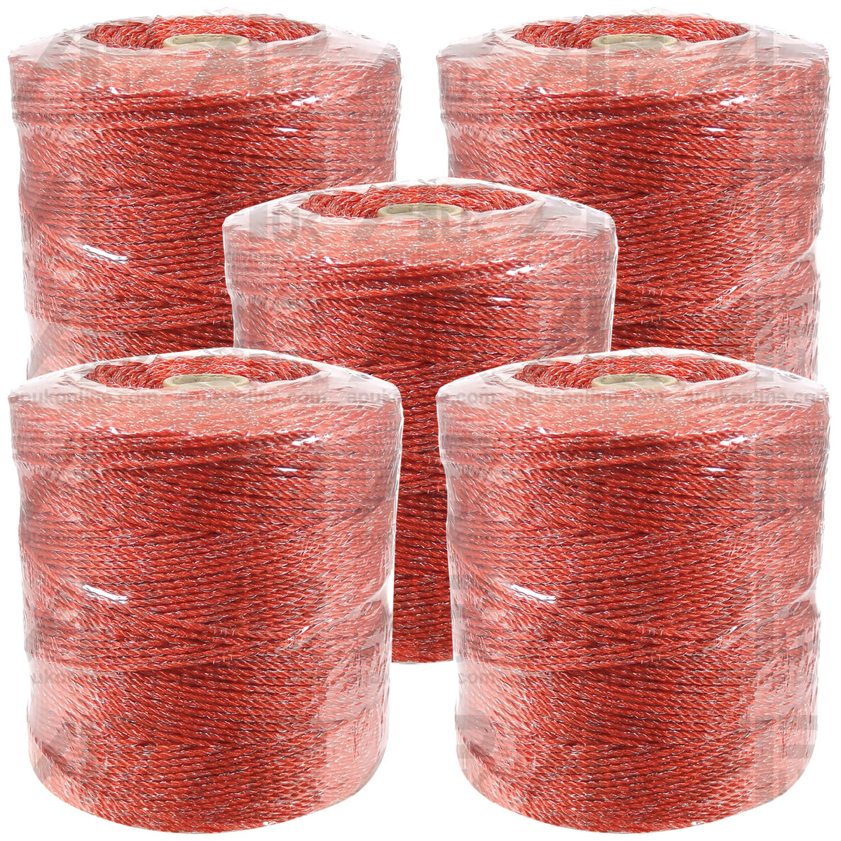 5x 500m 2.5mm Electric Fence Poly Wire Polywire Cattle Horse Fencing Energizer