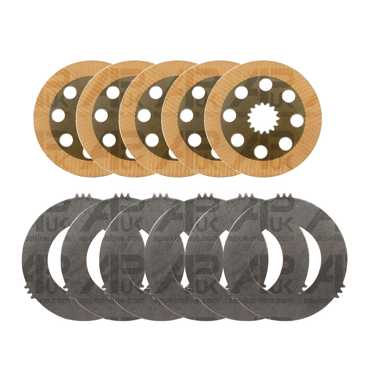 5 Brake Disc + 6 Intermediate Plate Set for JCB 500 530-95 530-110 Telehandler