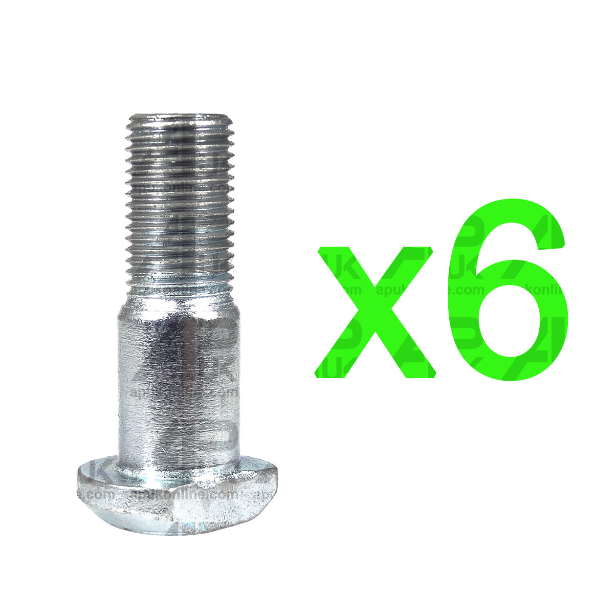 6x Front Wheel Stud Bolts 1 1/2&quot; UNF for Fordson Major Power Super Major Tractor