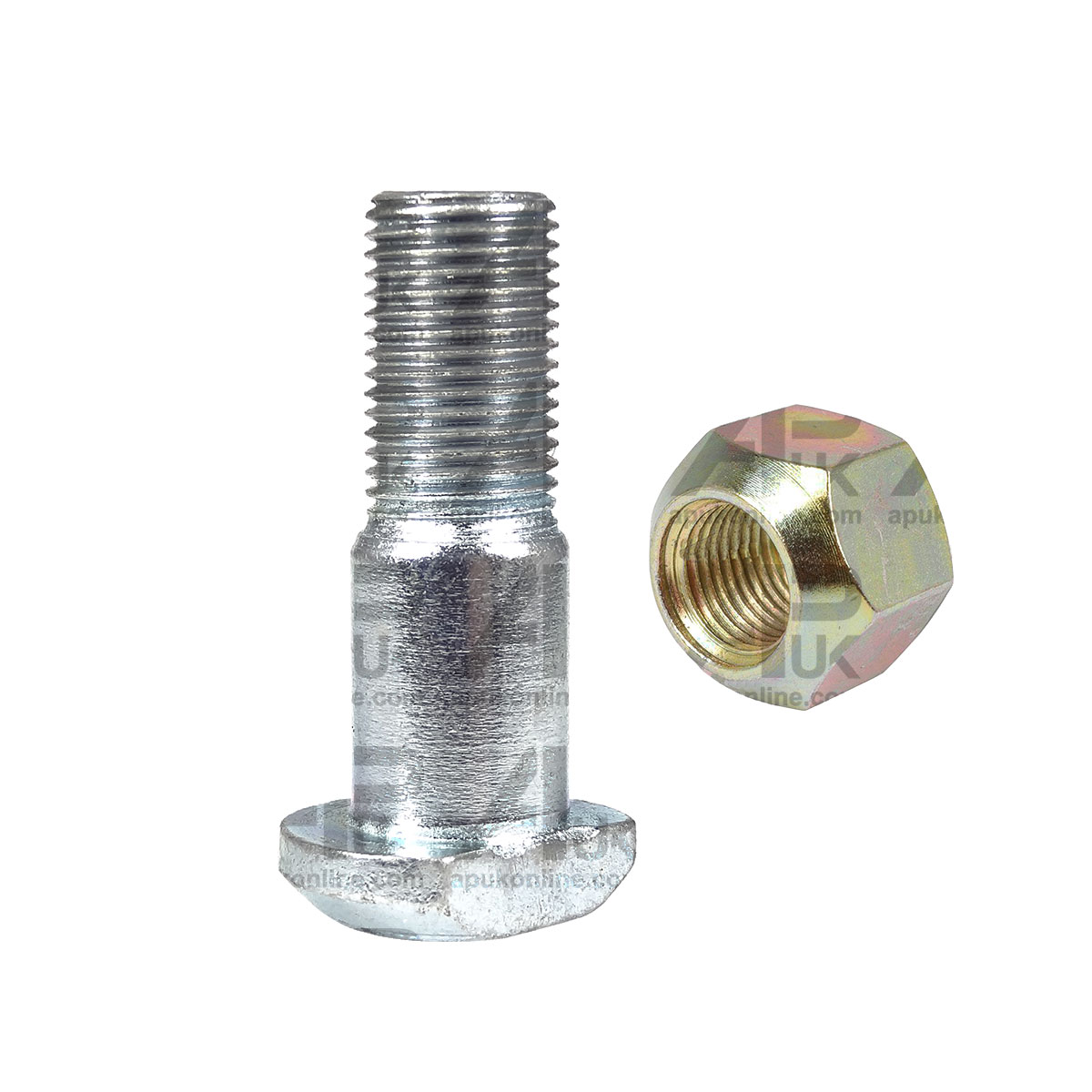 1x Front Wheel Stud Bolt &amp; Nut 1 1/2&quot; UNF for Fordson Major Power Super Tractor