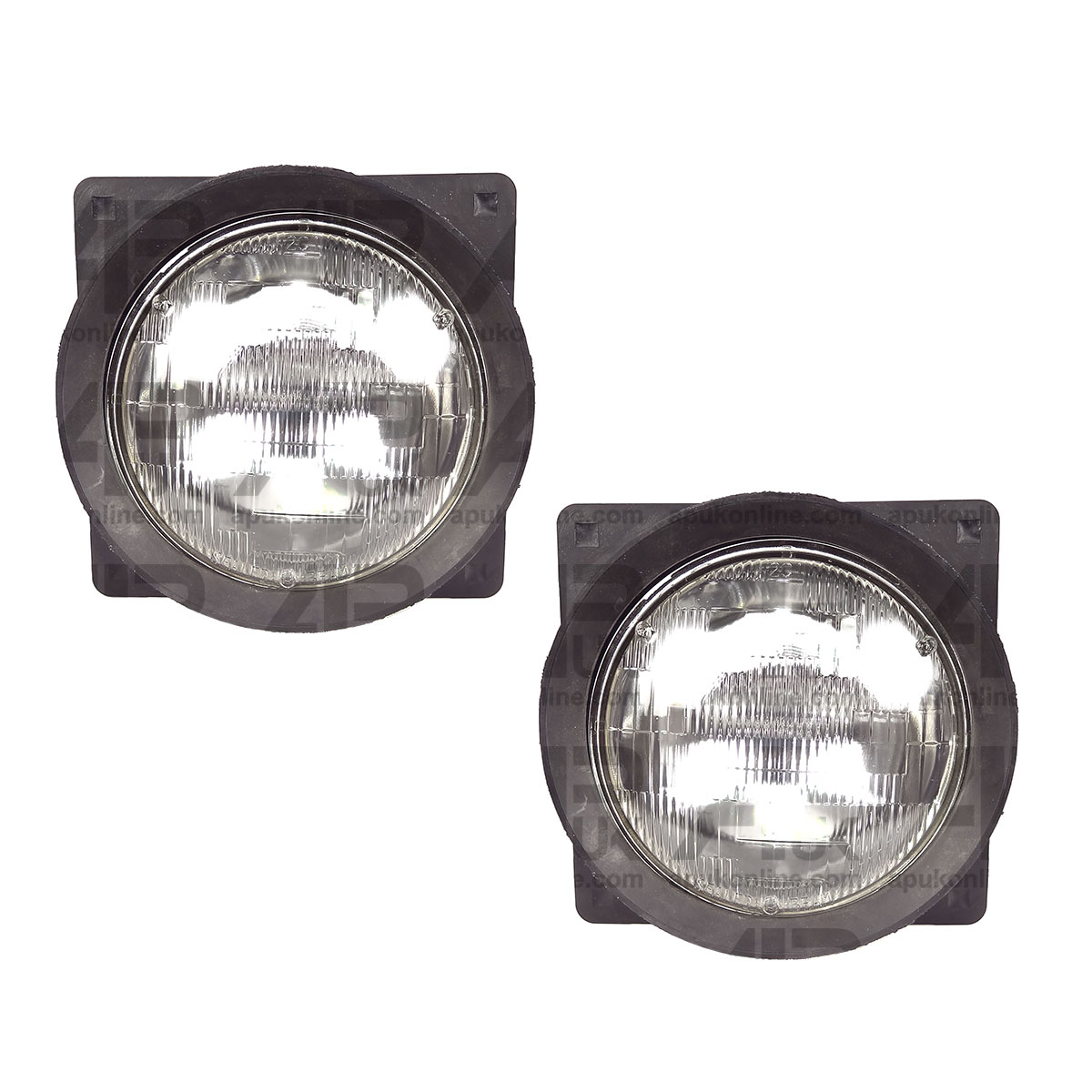 2x R&amp;L Head light Lamp &amp; Rubber Kit for Case International IH 485 XL 585 Tractor