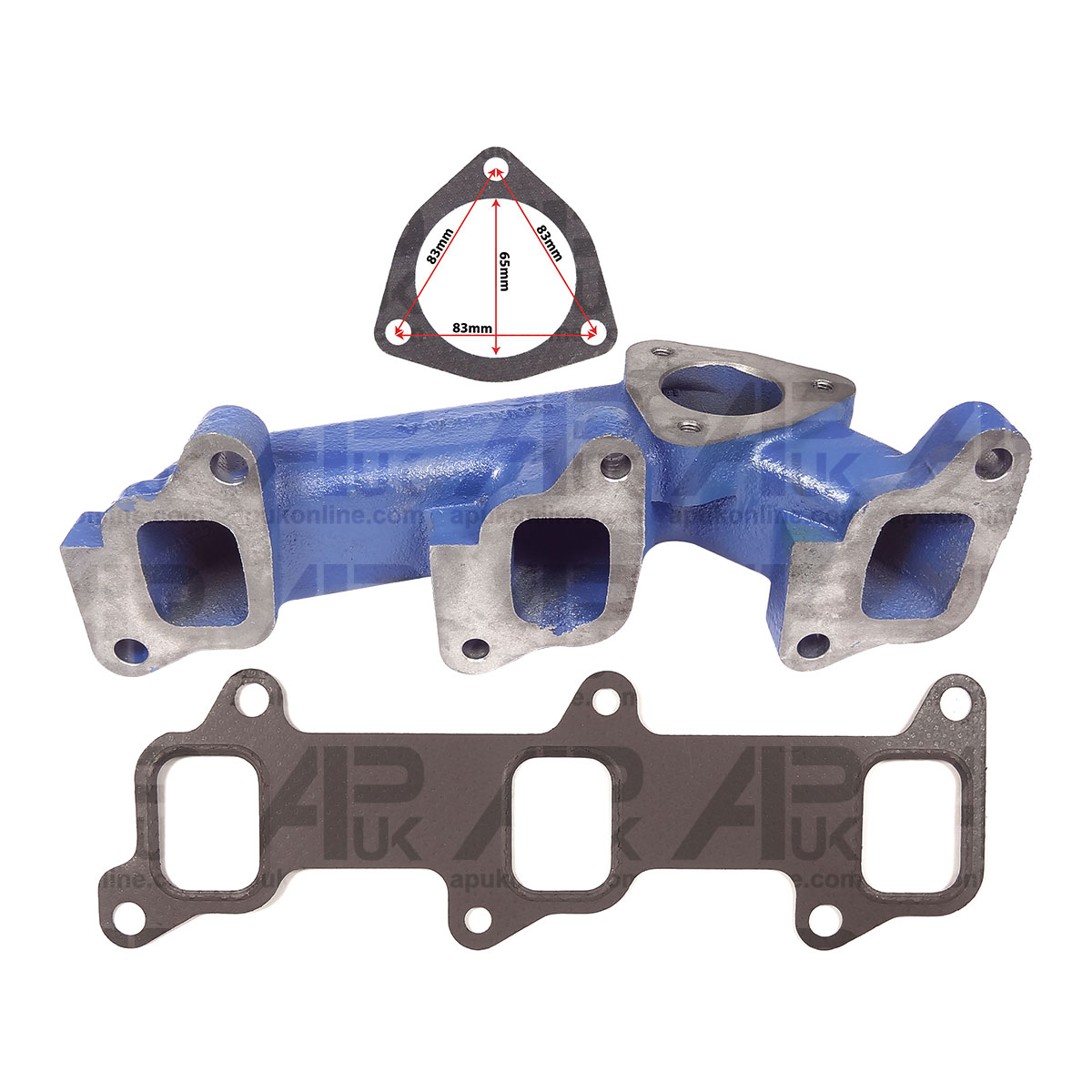 Exhaust Manifold &amp; Gaskets Kit for Ford 2310 2600 2610 2810 3230 Tractor