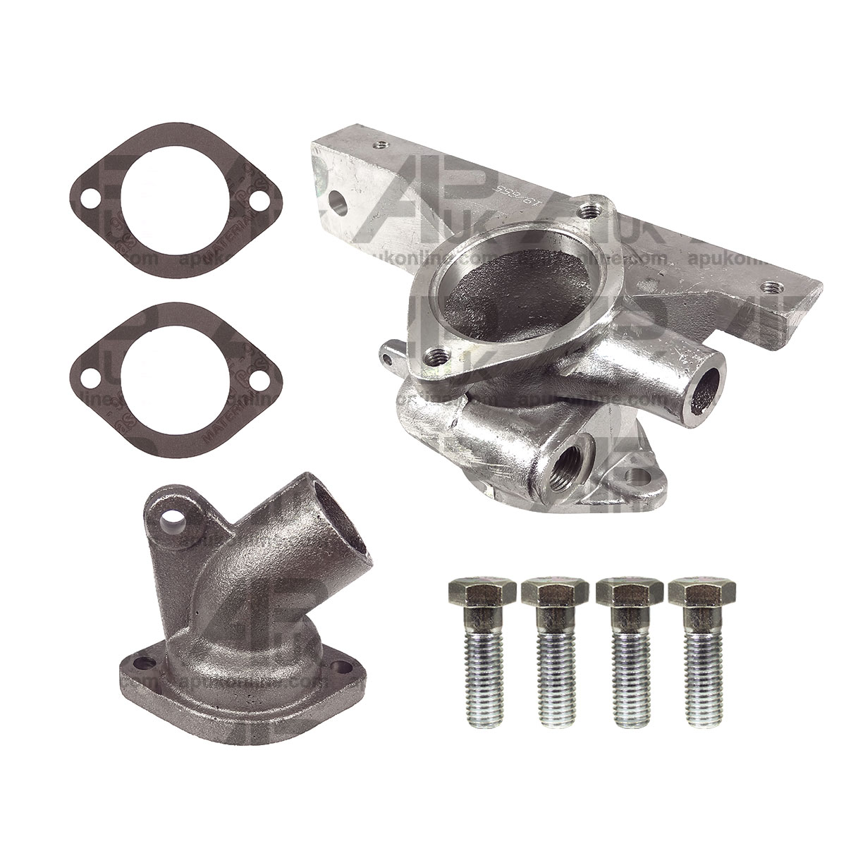 Thermostat Housing Body &amp; Elbow &amp; Gasket Kit for Massey Ferguson TE20 Tractor