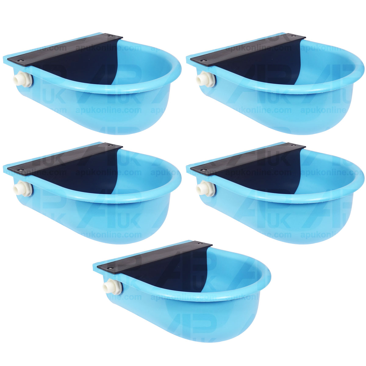 5x Plastic Automatic Water Trough Drinking Bowl Drinker Dog Sheep Pig Pet Animal