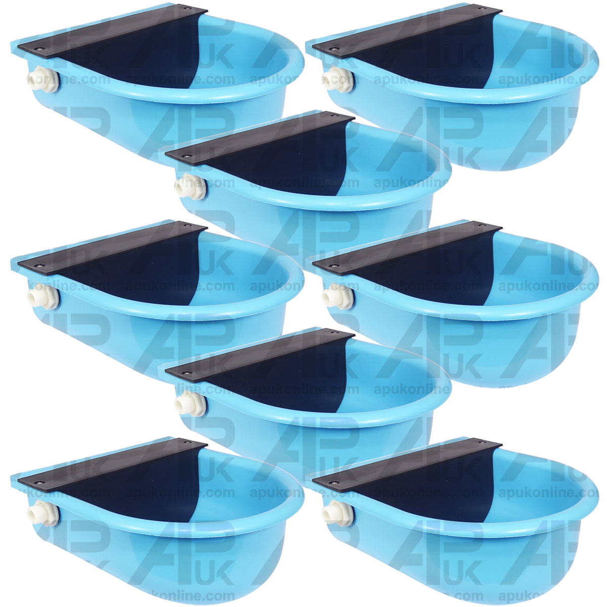 8x Plastic Automatic Water Trough Drinking Bowl Drinker Dog Sheep Pig Pet Animal