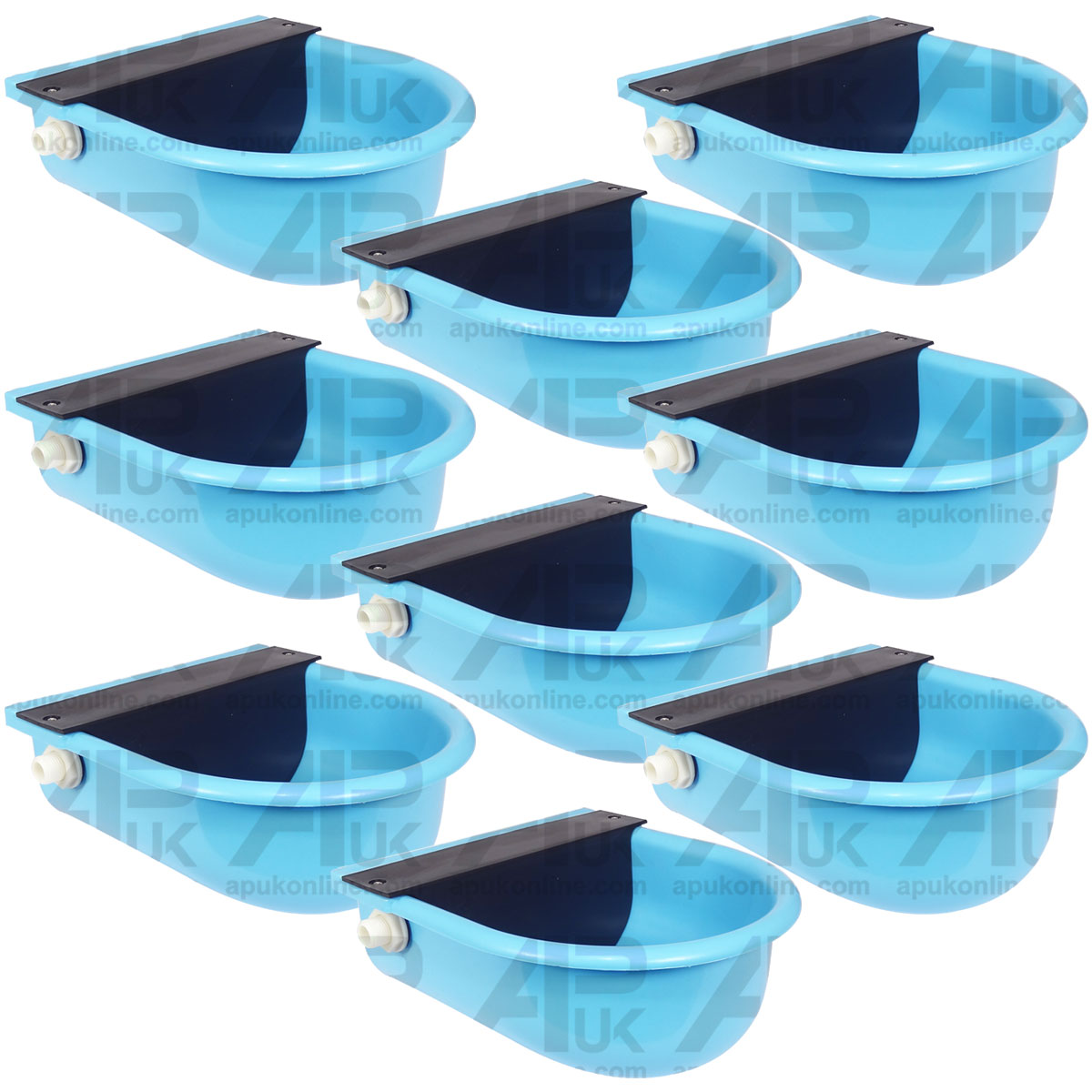 9x Plastic Automatic Water Trough Drinking Bowl Drinker Dog Sheep Pig Pet Animal