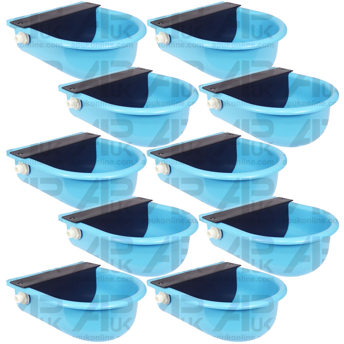 10 Plastic Automatic Water Trough Drinking Bowl Drinker Dog Sheep Pig Pet Animal