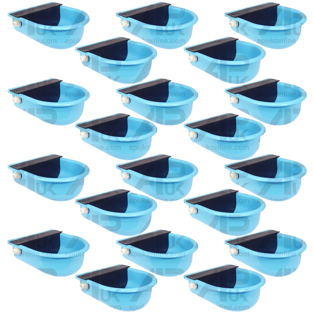 20 Plastic Automatic Water Trough Drinking Bowl Drinker Dog Sheep Pig Pet Animal