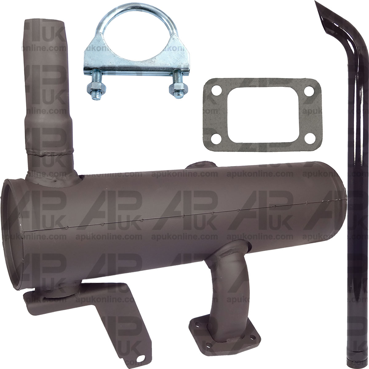 Underhood Exhaust Box Silencer Pipe for Ford New Holland 6640 7610 7740 Tractor