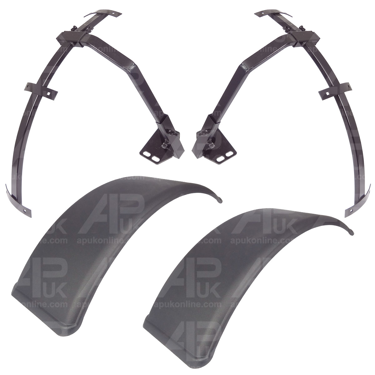 Front Mudguard Mounting Bracket &amp; Fenders Flap 400mm for David Brown Tractor