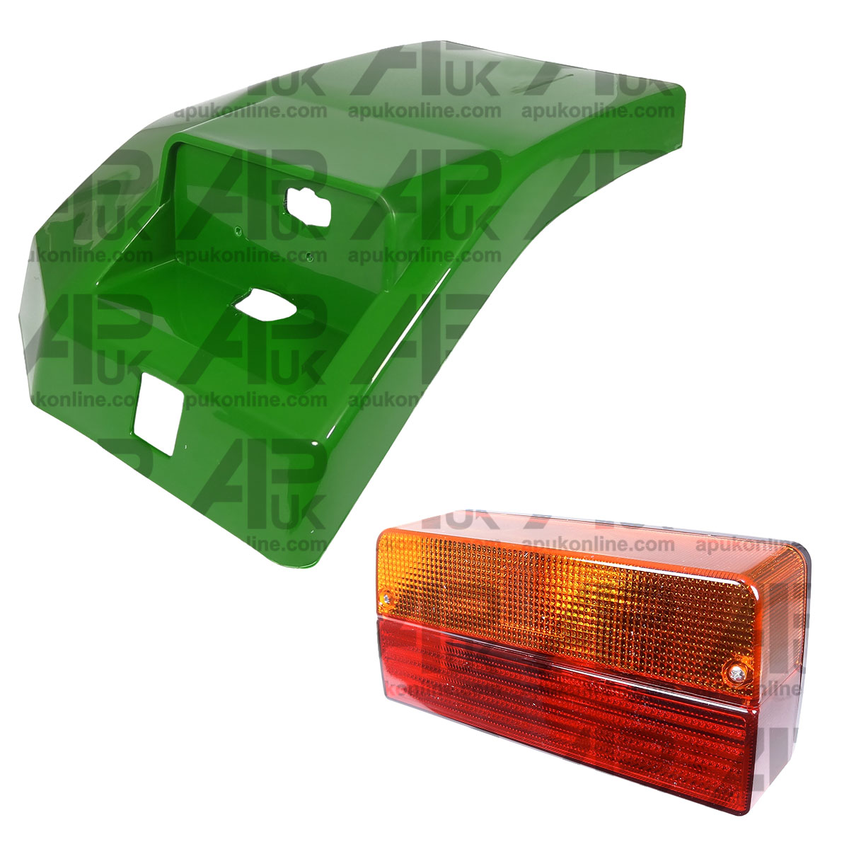 Mudguard Extension Fender RH &amp; Brake Light Lamp Kit for John Deere 6810 Tractor