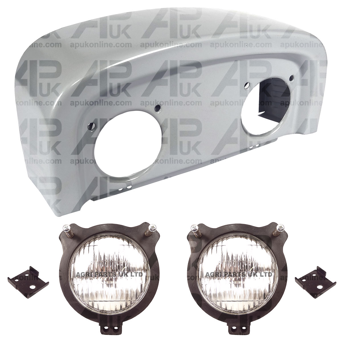 David Brown 770 780 880 885 Tractor Front Bonnet Nose Cone &amp; Head Light Lamp Kit