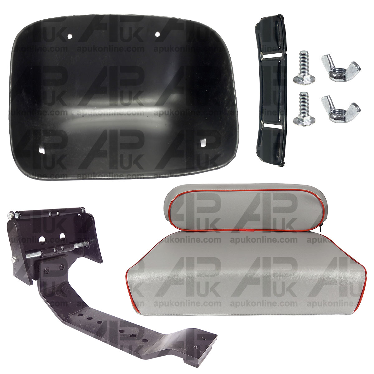 Seat Pan Bracket Cushions &amp; Backrest for Massey Ferguson FE35 35 35X 65 Tractor
