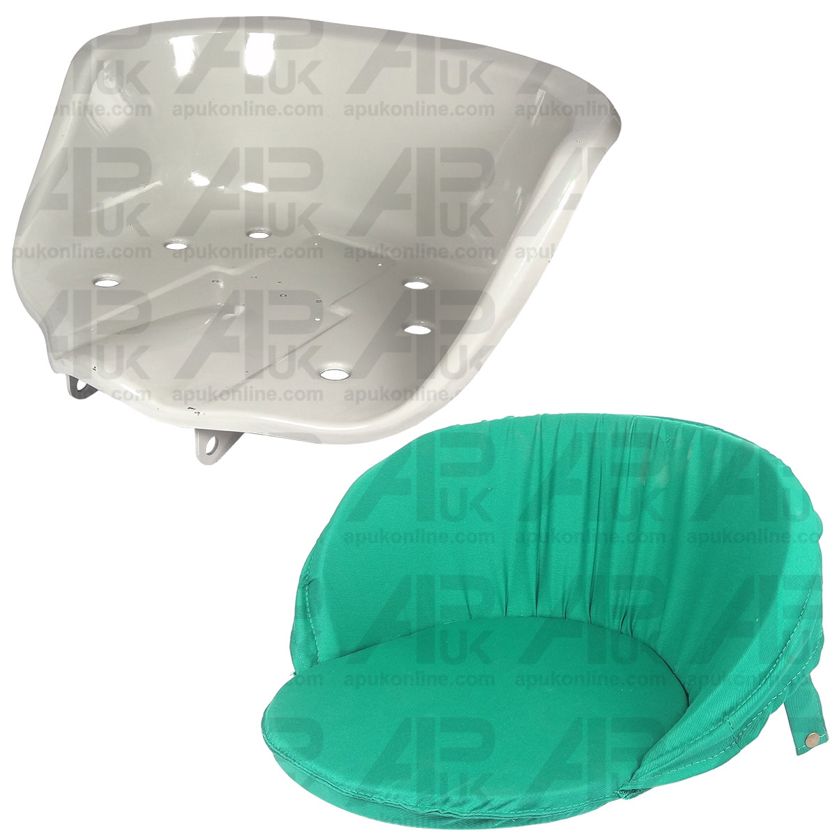 Metal Seat Pan &amp; Cushion for Nuffield M4 PM4 DM4 3DL 4DM 342 460 10/42 Tractor