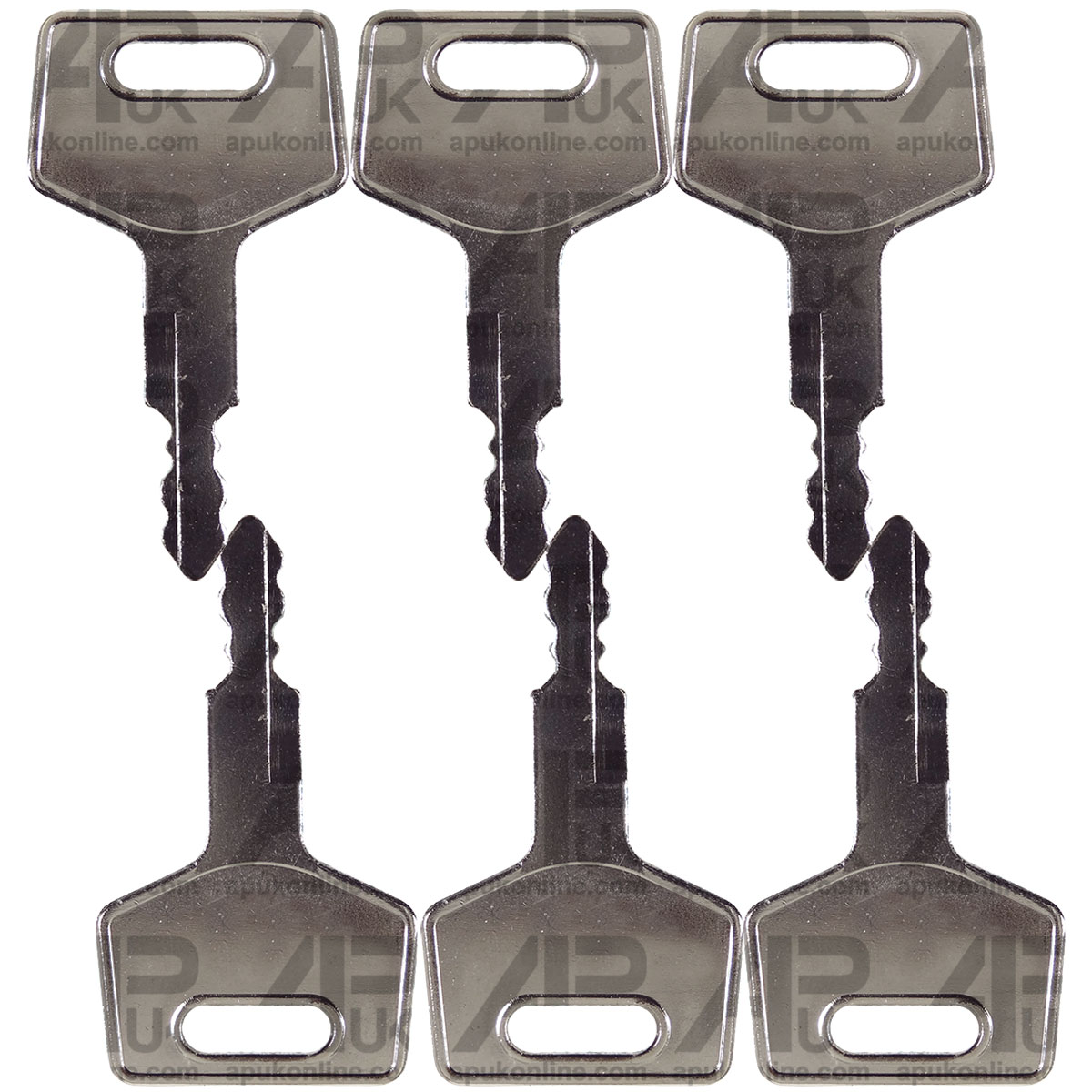 6x Ignition Keys for Takeuchi New Holland Case Mustang Excavator Gehl Loader