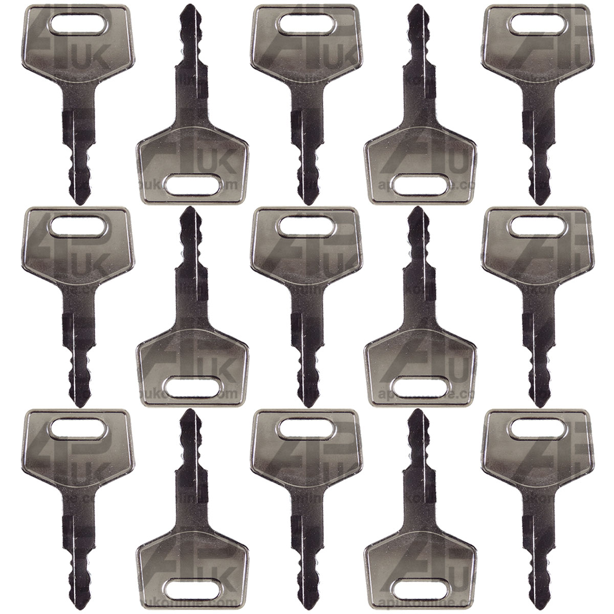 15x Ignition Keys for Takeuchi New Holland Case Mustang Excavator Gehl Loader