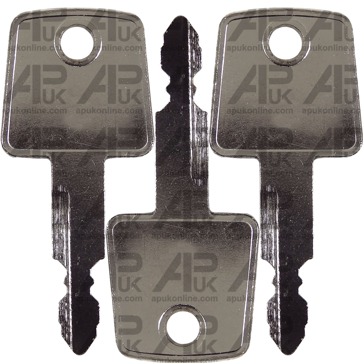 3x Ignition Key for Nissan Hannix Giant Kawasaki Case Mini New Holland Excavator