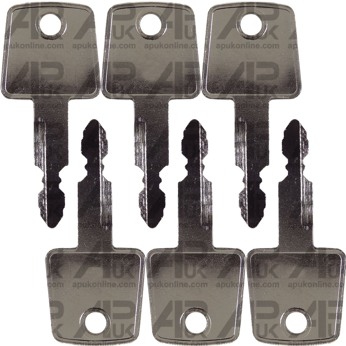 6x Ignition Key for Kawasaki Wheel Loader Kobelco Case New Holland Excavator