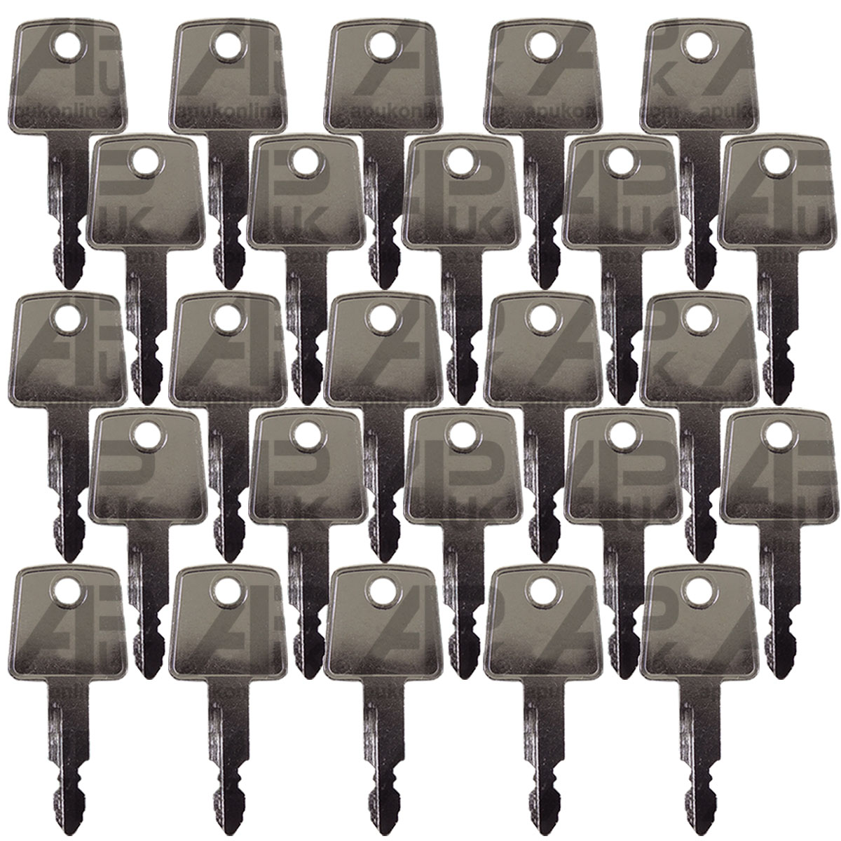 25x Ignition Key for Kawasaki Wheel Loader Kobelco Case New Holland Excavator