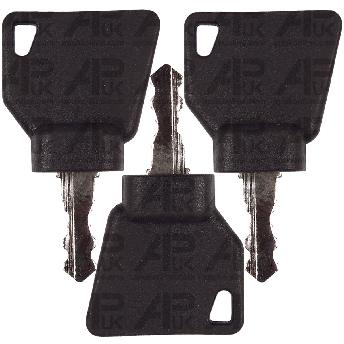 3x Ignition Switch Key for JCB Backhoe Loader Bomag Digger Terex Excavator Plant