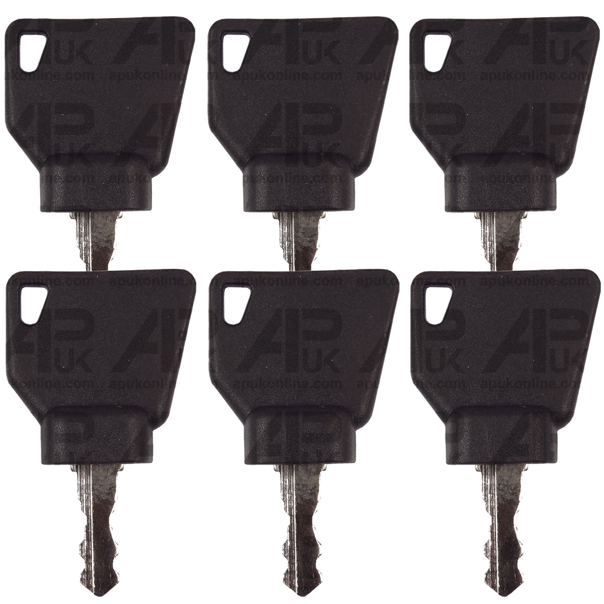 6x Ignition Switch Key for JCB Backhoe Loader Bomag Digger Terex Excavator Plant