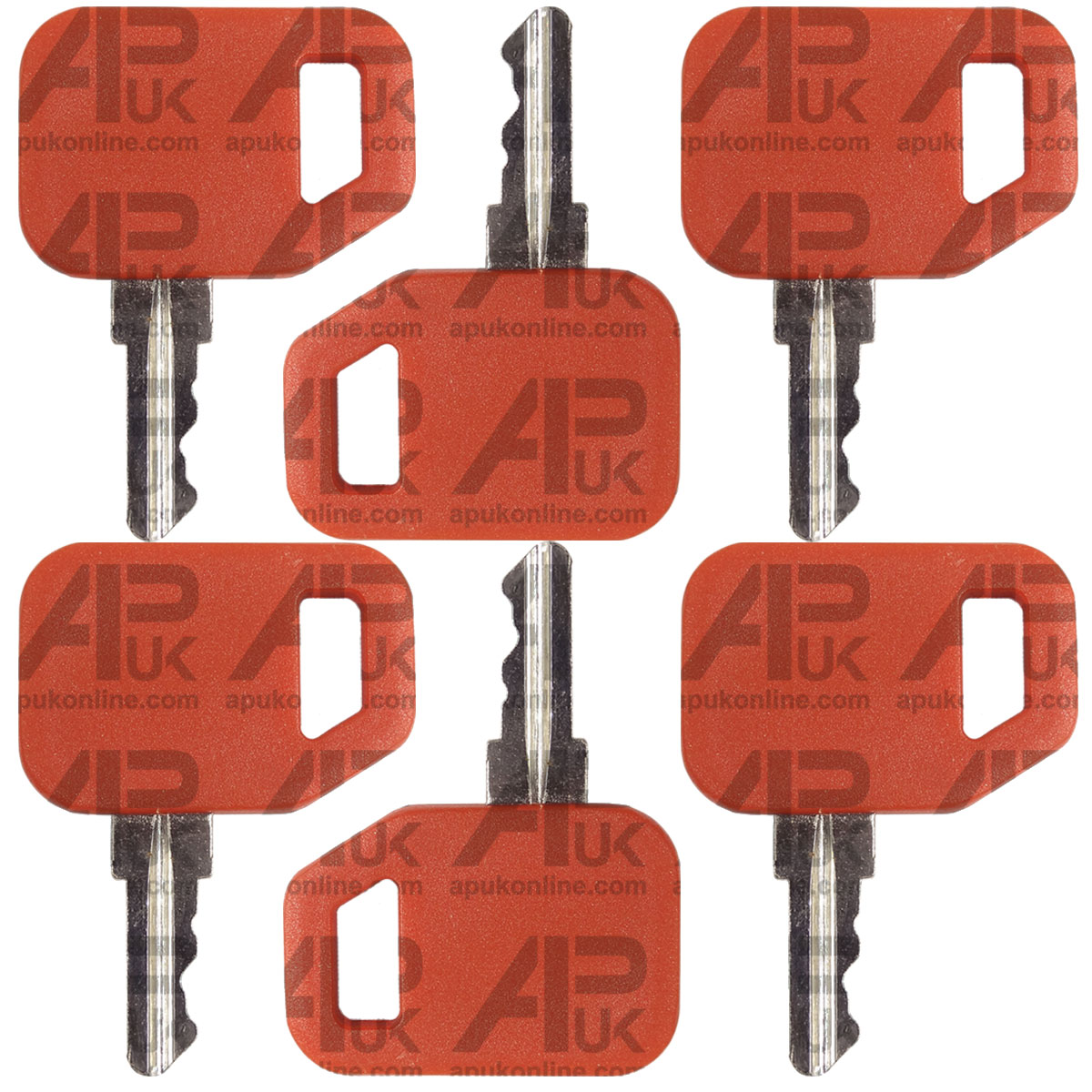 6x Ignition Key for John Deere Commercial Dozer Backhoe Loader Gator Skid Steer