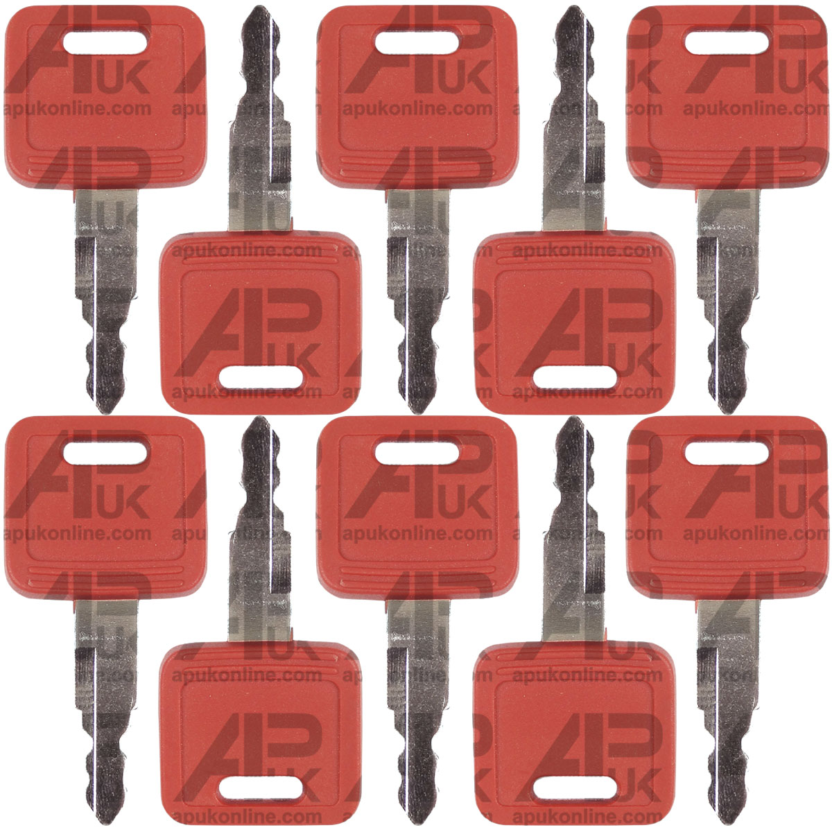 10x Ignition Key for John Deere Hitachi Excavator Case 1650 1850 Dozer H800