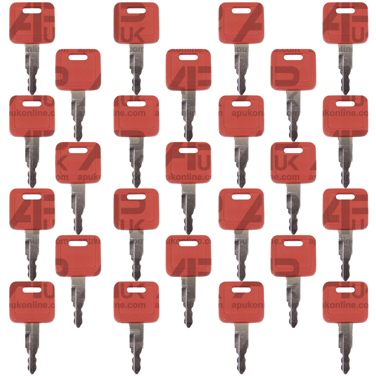 25x Ignition Key for John Deere Hitachi Excavator Case 1650 1850 Dozer H800