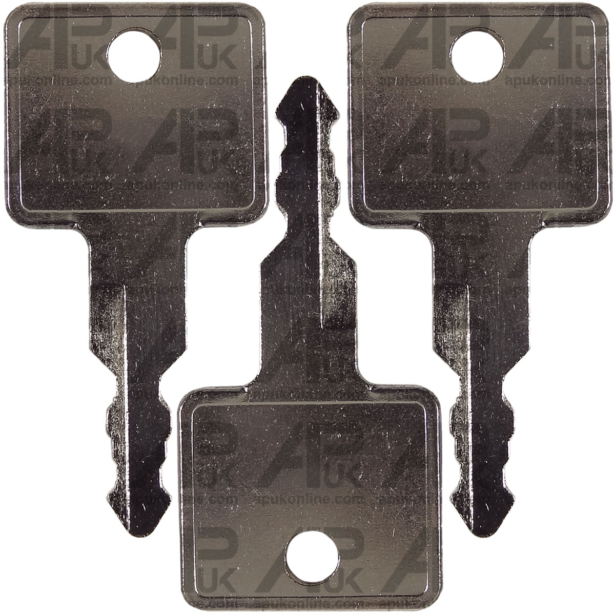 3x Ignition Key for Hitachi H808 Case Hyundai HD62 Excavator Digger Track Loader