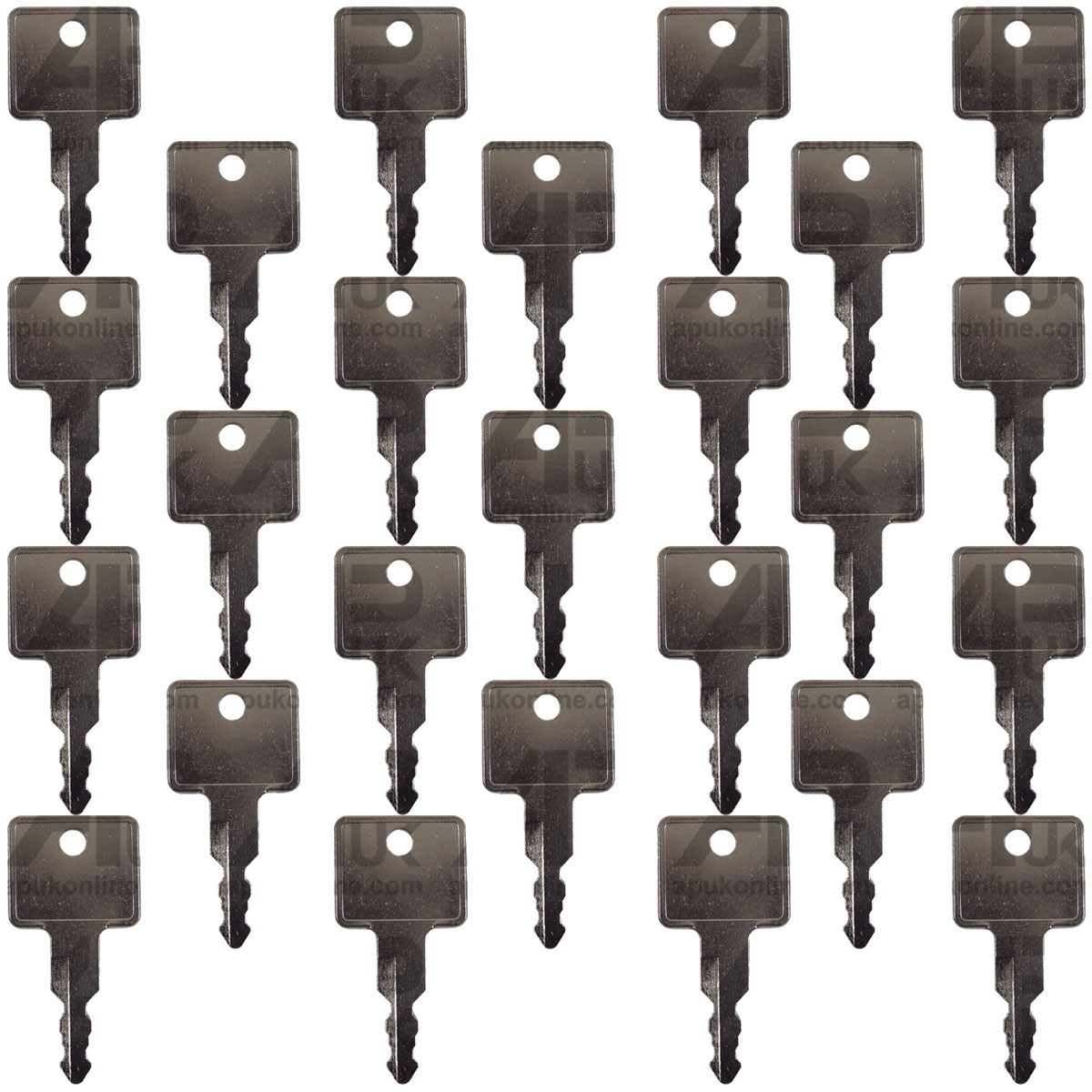 25 Ignition Key for Hitachi H808 Case Hyundai HD62 Excavator Digger Track Loader